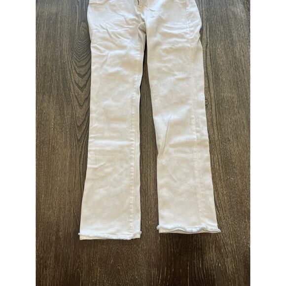 DL1961 Mara Instasculpt Straight Ankle Jeans Mid Rise Stretch Denim White Sz 26 - Picture 2 of 12